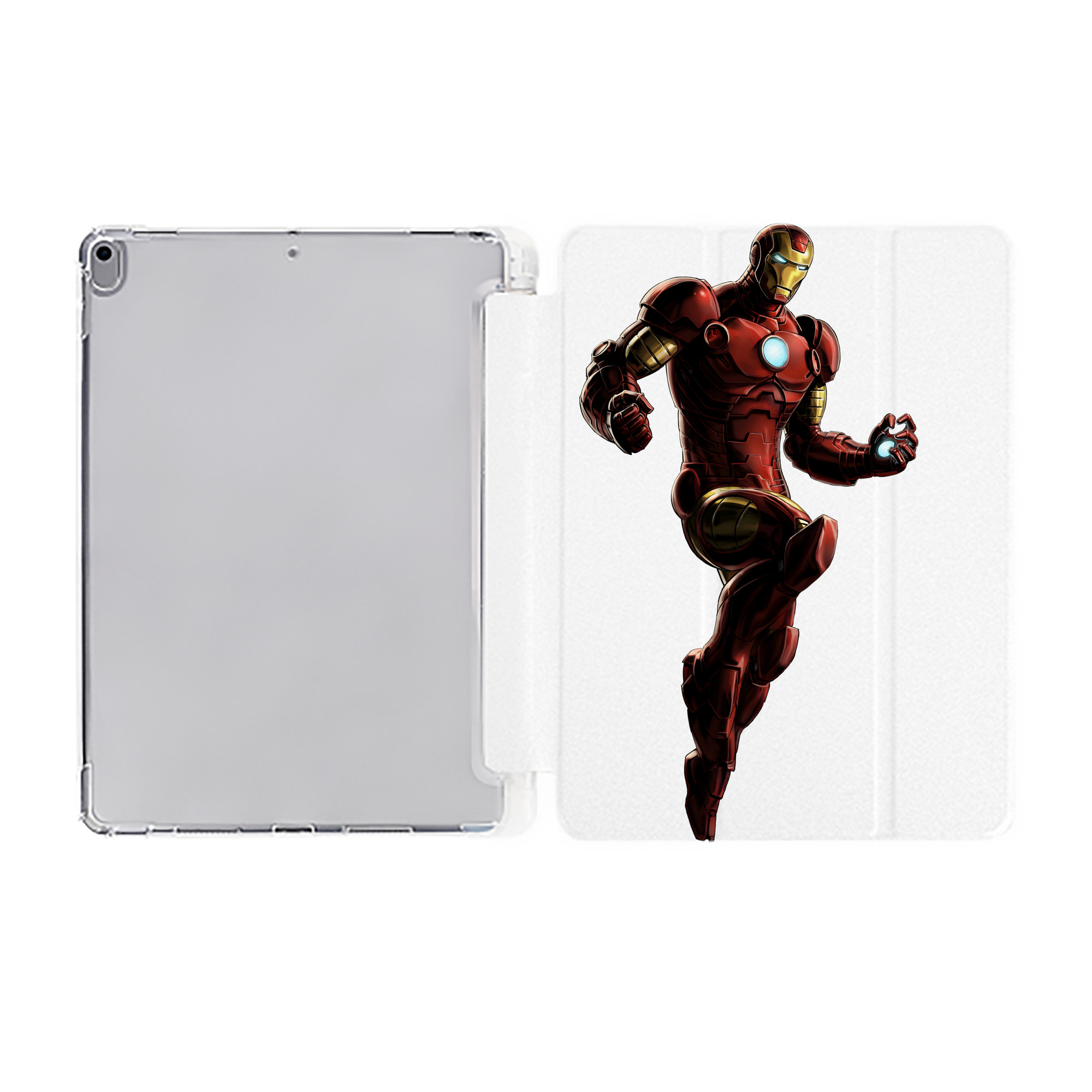 （画像用） アベンジャーズ The Avengers IPad ケース ペン収納付き 三つ折りスタンド PUレザー×シリコン 対応機種9.5/10.5/10.9インチ